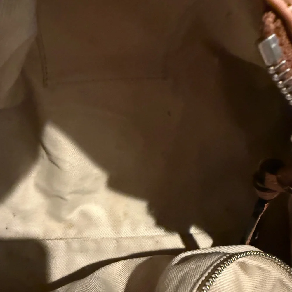 Chloe Tan Satchel Bag with Gold Accents - Picture 13 of 15